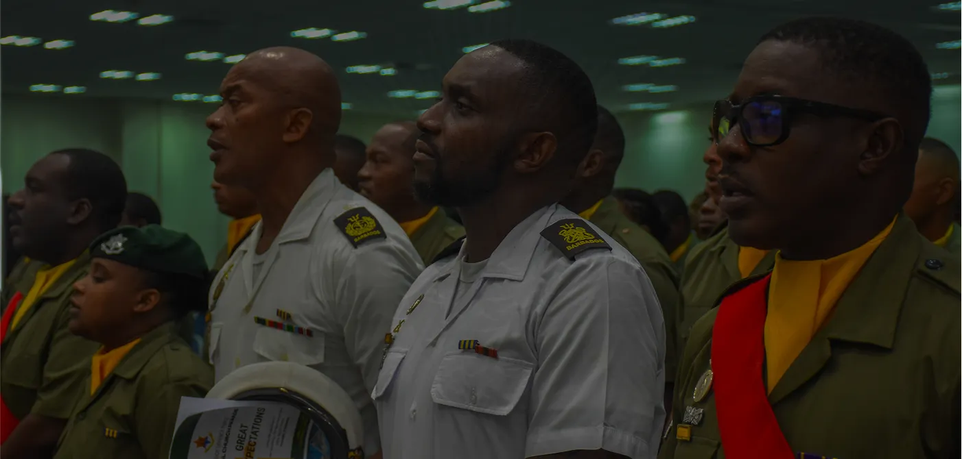 Barbados Defence Force troops