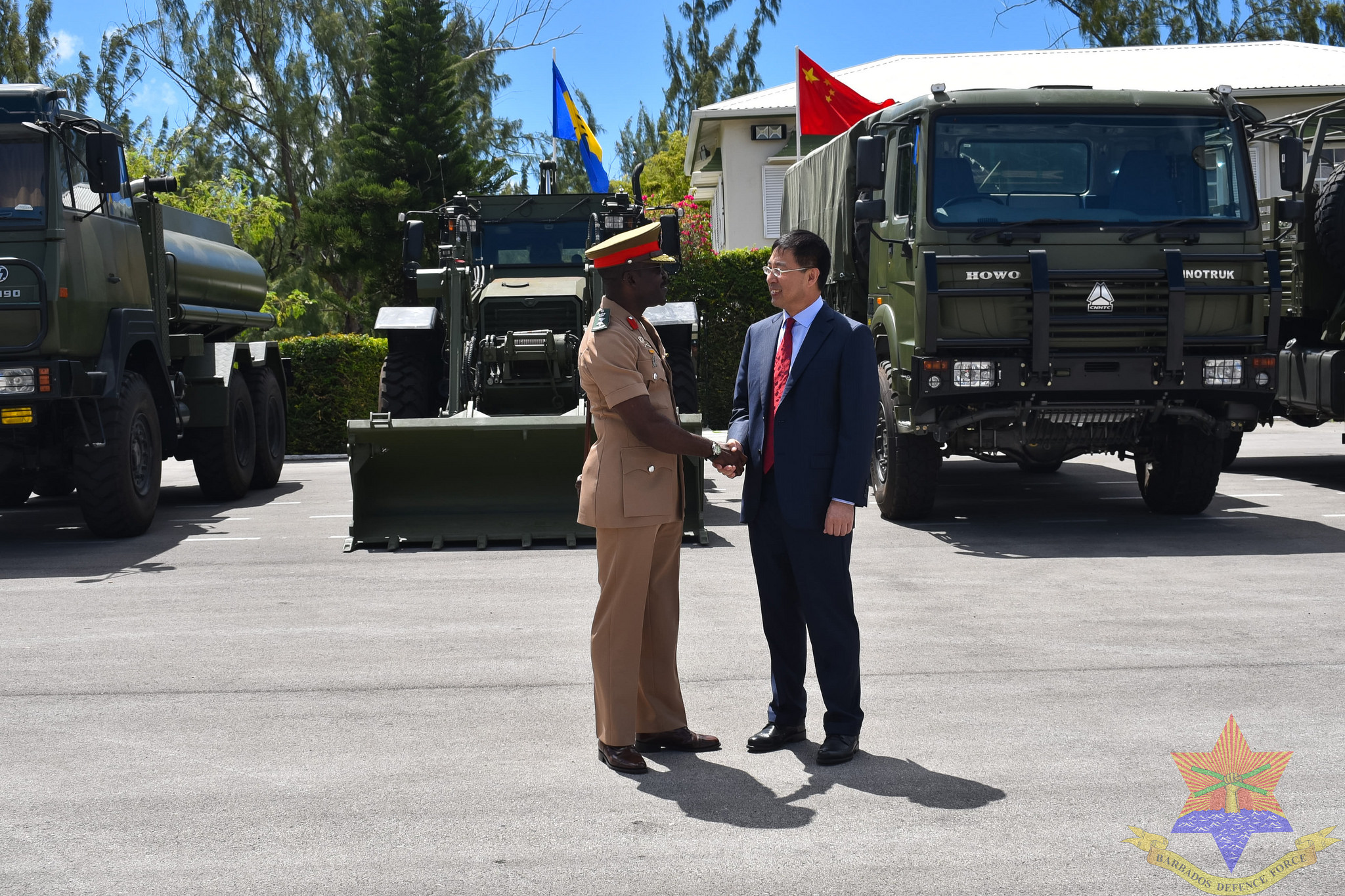 Handover Ceremony for China’s Military Aid to Barbados