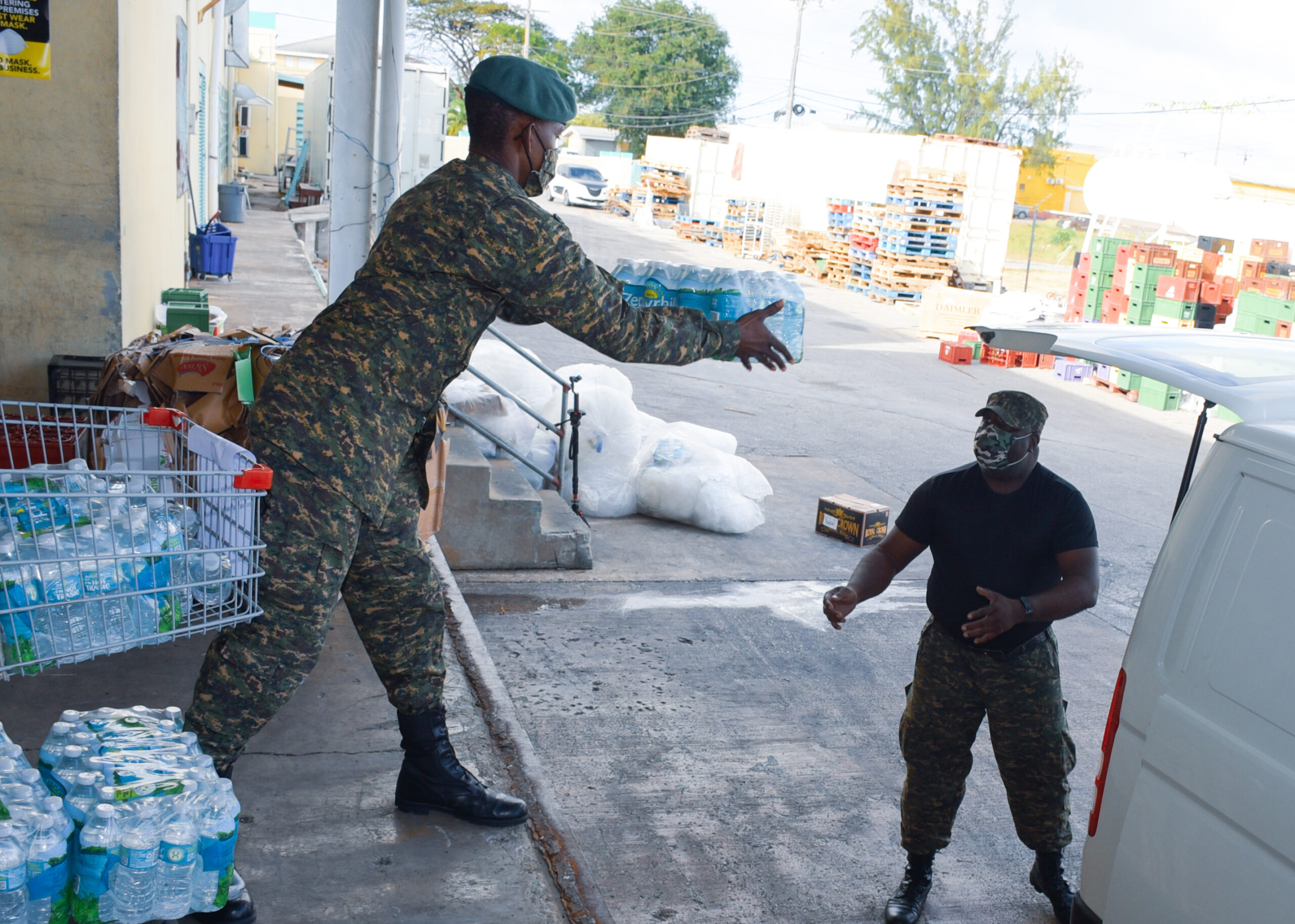 Troops Receive Treats